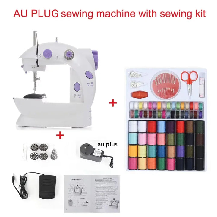 Compact Sewing Machine 202 – With Built-in Light, Cutter & Pedal | Ideal for Beginners