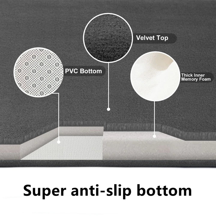 Luxury 3D Cobblestone Bath Mat - Super Absorbent, Non-Slip & Machine Washable