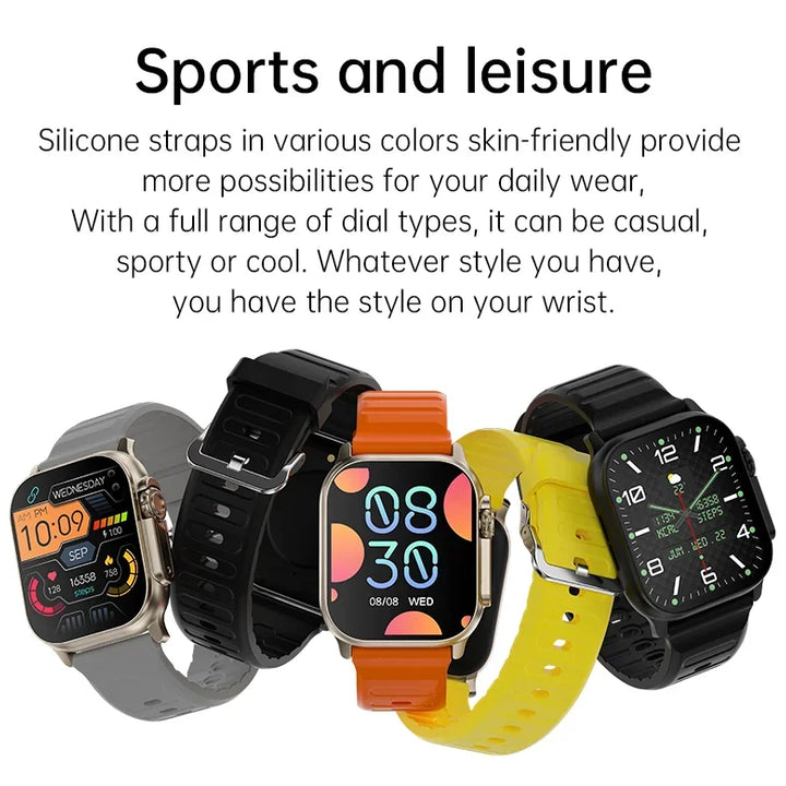 Original T900 Ultra 2 Smart Watch 49mm Men Women Bluetooth Call BT Music Game Wireless Charging NFC Smartwatch For Android IOS