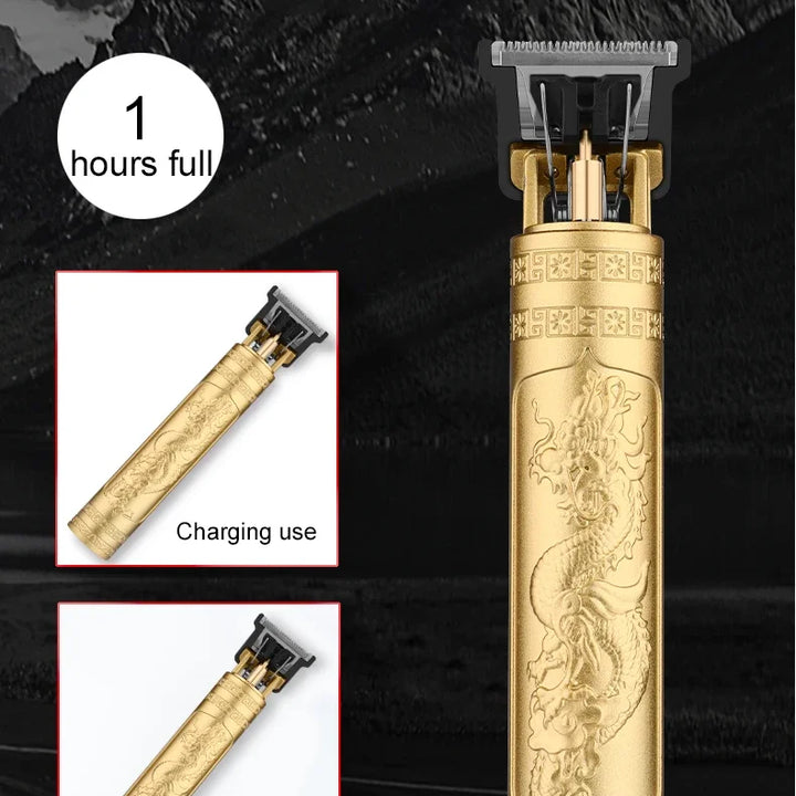 T9 Vintage Electric Hair Trimmer for Men – Rechargeable & Stylish