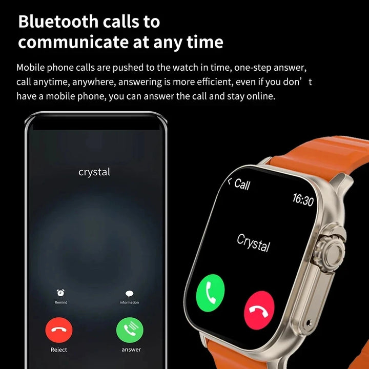 Original T900 Ultra 2 Smart Watch 49mm Men Women Bluetooth Call BT Music Game Wireless Charging NFC Smartwatch For Android IOS