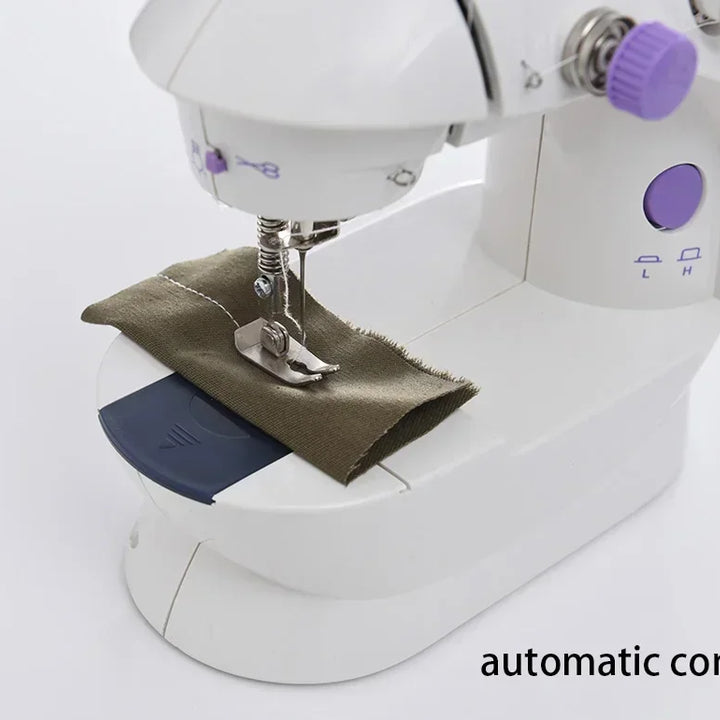 Compact Sewing Machine 202 – With Built-in Light, Cutter & Pedal | Ideal for Beginners