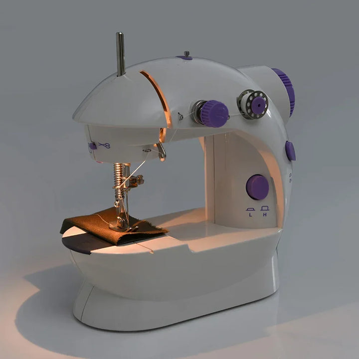 Compact Sewing Machine 202 – With Built-in Light, Cutter & Pedal | Ideal for Beginners