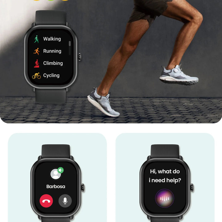 New Zeblaze GTS 3 Pro Voice Calling Smart Watch Ultra-big HD AMOLED Screen Health and Fitness Tracking Smartwatch for Men Women