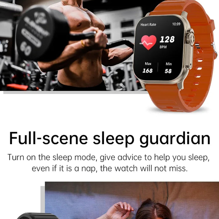 Original T900 Ultra 2 Smart Watch 49mm Men Women Bluetooth Call BT Music Game Wireless Charging NFC Smartwatch For Android IOS