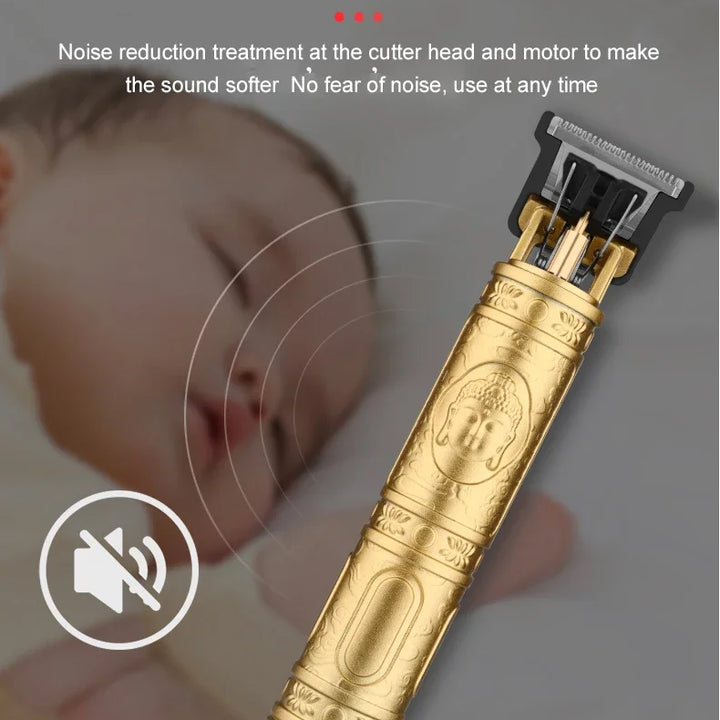 T9 Vintage Electric Hair Trimmer for Men – Rechargeable & Stylish