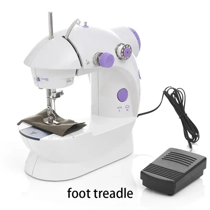 Compact Sewing Machine 202 – With Built-in Light, Cutter & Pedal | Ideal for Beginners